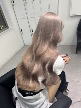 ペレ 渋谷(PELE) ホワイトグレージュ/デジタルパーマ/チェリーブラウン/渋谷