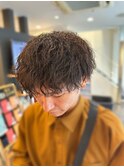 大人男子ツイストスパイラルパーマ