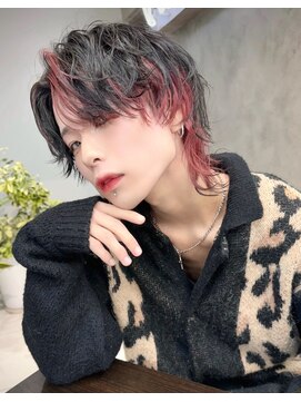 ヴェイン 渋谷(vain) インナーカラー ウルフ