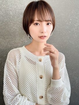 ロンド ロワール 門前仲町(Lond Loire) くびれヘアハイライトカラーアプリコットオレンジ門前仲町0703