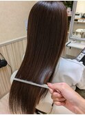 大人綺麗ロングスタイル　縮毛矯正