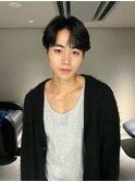 センターパート/韓国メンズヘア/20代30代