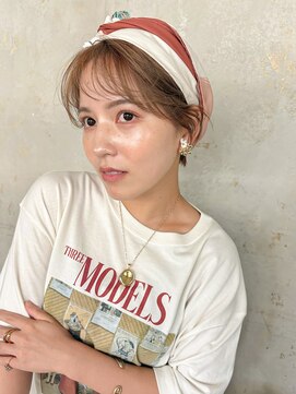 ロンドフルール 大宮東口(Lond fleur) くびれヘア/アプリコットオレンジ/レイヤー/ショートボブ/韓国