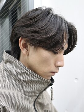 バイフィフス 原宿/表参道(by fifth) 原宿カルマパーマメンズカットセンターパートウルフマッシュ30代