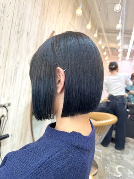 ☆ オリーブ/ボブ/顔周り/小顔/レイヤー/髪質改善/縮毛矯正