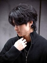 ルーシー 川越(LUCEY)&nbsp;センターパートフェザーパーマシャドウパーマメンズパーマ