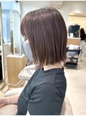 くびれショートボブ質改善◎ココアブラウン前髪◎20代~50代