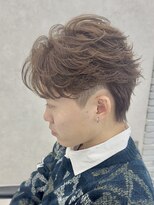 ディア 大宮店(DIA) 大宮ブラウンカラーフェザーパーマ毛流れセンターパート眉毛