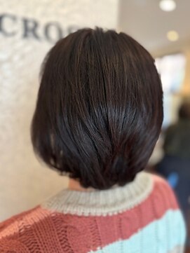クロス(CROSS) 白髪染め/レイヤーボブ/大人可愛い/ミセスヘア