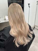 ラピス 福岡天神店(Lapis)&nbsp;10代・20代/ブリーチ/透明感◎ホワイトベージュ×エクステ