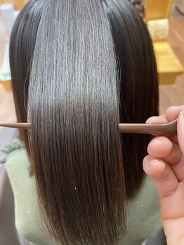 パティナベールシュシュ(patina veil chouchou)の写真/くせ毛・うねり解消!お手入れ楽々艶髪へ☆湿気に負けない潤い髪で毎日がもっと輝く♪