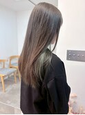 インナーカラーミントグリーン×アッシュグレー＊透明感カラー