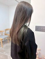 ミュラ(mulah)&nbsp;インナーカラーミントグリーン×アッシュグレー＊透明感カラー