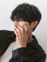 ハク 銀座(HAK.)&nbsp;Men's/メンズカット/メンズパーマ/フェザーパーマ/黒髪/眉毛