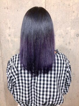 サロンドミルク 原宿(salon de MiLK) ラベンダーグレー&グラデーションバイオレット