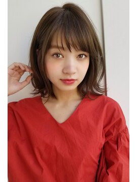 ガーデン オオタカノモリ(garden otakanomori) カジュアルな束感バングにシースルーレイヤーボブ