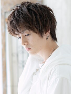 メンズヘア ビーセカンド 草加店(MENS HAIR B-2) ラフさと重さを演出したくせ毛風ニュアンスショートO草加
