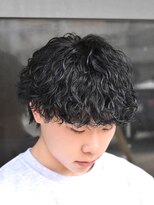 アビー(ABEY)&nbsp;波巻きスパイラル刈り上げ無しマッシュ無造作パーマ