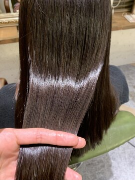 ニノット 武蔵小杉(○nino.) 11月#黒髪カタログ# グレーベージュ#レイヤーロング#前髪パーマ