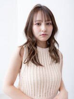 ケアリー 浦和美園(Carelly)&nbsp;大人かわいい前髪セシルカットココアブラウンフリンジウェーブ