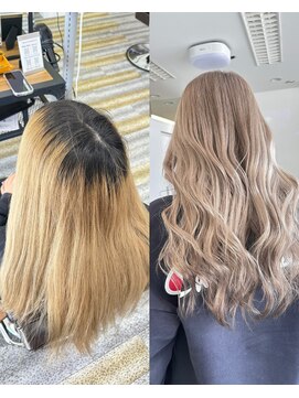 アフューズバイストゥー(Vfuse by StueW) 色抜け補正の透明感ベージュ[岡山][倉敷][倉敷美容室]