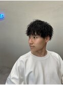 波巻きパーマ