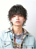 緩め波巻きスパイラルマッシュウルフ