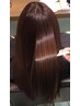 【天使の輪のようなツヤが叶う】髪質改整カラー+ブロー込9350→8800特殊除く