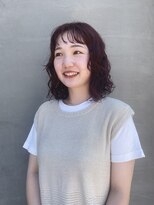 エン(en.)&nbsp;グランジパーマ×ボルドーレッド