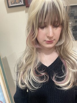 ヘアアンドスペース ベロン(hair&space velon) ブリーチデザインカラー