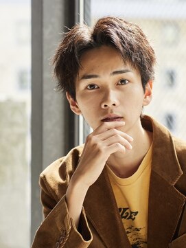 メンズサロンドットリアン(dot. lien) メンズショートアップバング短髪メンズソフトツイストパーマ