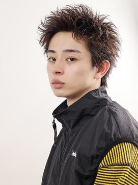 オーシャントーキョー 原宿(OCEAN TOKYO) アップバングメンズツイストスパイラルパーマツーブロック