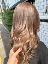 アパカバール 鳳店(Apa kabar)&nbsp;ブリーチ１回からつくるベージュカラー