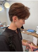 白髪染めOK◎ハンサムショート前下がりマッシュ