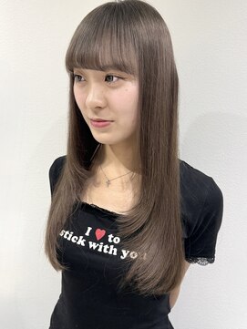 ラミエバイメルト 下北沢(lamie by melt) 花田/ブリーチ顔周りレイヤーカットロングヘア下北沢韓国前髪