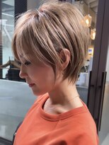 ラフ 立川(Laff)&nbsp;ショートヘアショートボブ白髪ぼかしハイライトカラーボブ