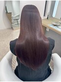 桑名ロングレイヤーカットハッシュカット透明感カラー重めロング