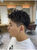 刈り上げ 短髪 スパイキーショート ツイスト ツイスパ パーマ 髪