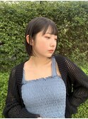 切りっぱなしボブ×ダークブラウン＊BUZZ岡本
