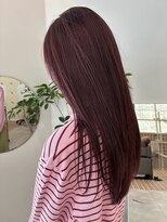 ハル 南平岸(HARU)&nbsp;深みが可愛いボルドーレッド♪/ロング/ダブルカラー/赤髪