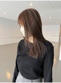ココアベージュ/透明感カラー/トリートメント