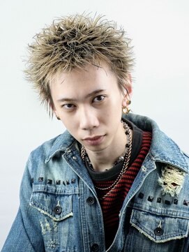 オーシャントーキョー 大阪(OCEAN TOKYO) ツーブロックスパイキーショートアップバング黒髪短髪