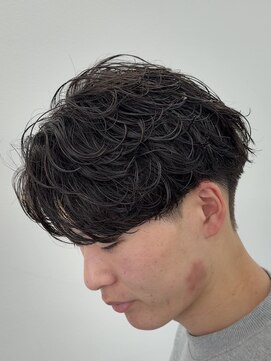ビカムメンズヘアー 栄店(become men's hair) ルーズシャドウパーマ/センターパート/名古屋/栄