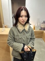 バド(bado)&nbsp;ボルドーカラー/透明感カラー／レイヤーカット／髪質改善/本町