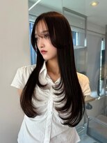 ノク 渋谷(nok)&nbsp;イメチェンピンクベージュ前髪