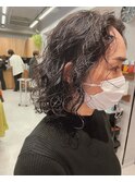レイヤーボブパーマ/スパイラルパーマ/外国人風パーマ