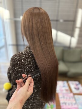 シーナ バイ マグ(siina. by Mag) ブリーチ無しWカラーミルクティーベージュ×ブリーチなしカラー
