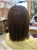 透明感髪質改善カラー