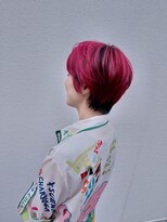 アマンヘアーサウス 吉祥寺南口店(Aman hair-s)&nbsp;ビビットピンクショートカット