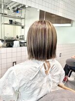 インザヌーク(INN the neuk)&nbsp;アンブレラハイライト×切りっぱなしボブ